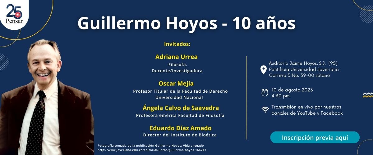 Homenaje a Guillermo Hoyos Pontificia Universidad Javeriana